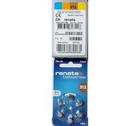 60 Stück Renata ZA 312 Hörgerätebatterie - 180 mAh 1,4 V