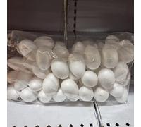 60 Uova OVETTI in POLISTIROLO da 6 CM Decorazioni Pasqua Pasquale