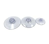 60 ventose in plastica per piani in vetro, per piani in vetro, trasparente, anti-collisione, senza ganci, 3 misure, 40 mm, 35 mm, 22 mm