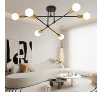60 W 6 luci da soffitto - attacco E27 lampadario retrò Sputnik lampada da soffitto per camera da letto, soggiorno, cucina, lampadine non incluse