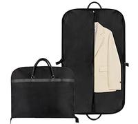 60 X 100 cm Borsa Porta Abiti da Viaggio Copriabiti Antipolvere Custodie per Abiti Copri Abiti da Armadio per Porta Abito Uomo Abiti Giacche Gonne Camicie | Nero