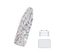 60 x 160 cm/XXL cotone stampato copriasse da stiro universale grande copriasse da stiro con cuscino imbottito in cotone stenopeico e fissaggi elasticizzati