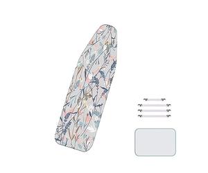 60 x 160 cm/XXL cotone stampato copriasse da stiro universale grande copriasse da stiro con cuscino imbottito in cotone stenopeico e fissaggi elasticizzati
