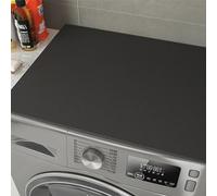 60 x 60 cm Copertura per lavatrice Per Top, Antiscivolo Tappetino per Lavatrici, Antipolvere Protezione Superiore per Lavatrice e Asciugatrice (Nero)