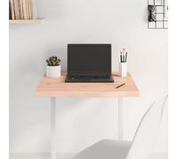 60 x 60 x (2-4) cm Solid Oak Wood Table Top, desktop senza finito, in legno di ricambio per cose da pranzo, caffè o desk, resistente