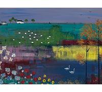 60 x 80 cm Stampa Lee McCarthy su Tela Il Lago dei cigni