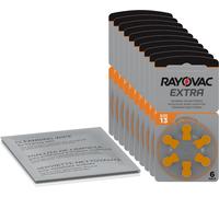 60 x batteria per apparecchi acustici Rayovac Extra Advanced arancione 13 (10...