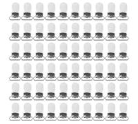 60 x Fermagli per bretelle Ganci per cinghie 20 mm Color argento