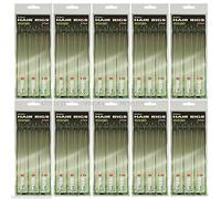 60 X Hair Rigs 15LB Treccia Barbless Dimensione 6 8 10 Carp Fishing Commercio all'ingrosso