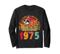 60 Year Old Sloth Vintage 1966 Limited Edition 60th Birthday Maglia a Manica