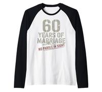 60 Years Of Marriage - 60 years anniversary of marriage Maglia con Maniche Raglan