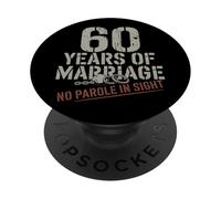 60 Years Of Marriage - 60 years anniversary of marriage PopSockets PopGrip Adesivo