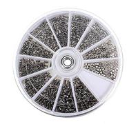 600/1000 pezzi di piccole viti con cacciavite in acciaio inossidabile, dadi elettronici for orologi, occhiali, kit di strumenti for la riparazione di orologi(600pcs)
