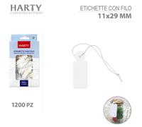 600/1200 etichette con filo segnaprezzo bianco negozio prezzi gioielli orologi