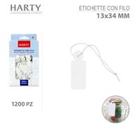 600/1200 etichette con filo segnaprezzo bianco negozio prezzi gioielli orologi