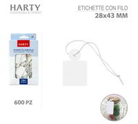 600/1200 etichette con filo segnaprezzo bianco negozio prezzi gioielli orologi