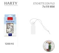 600/1200 etichette con filo segnaprezzo bianco negozio prezzi gioielli orologi