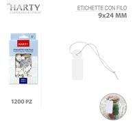 600/1200 etichette con filo segnaprezzo bianco negozio prezzi gioielli orologi