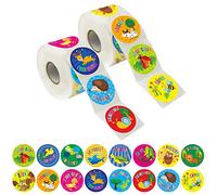 600 adesivi per ricompense e incoraggiamenti in lingua spagnola, perfetti per gli insegnanti, 16 design, tema animale, da usare in classe (ogni adesivo misura di 3.8cm di diametro).