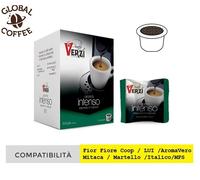 600 Capsule Verzi Aroma INTENSO FIOR FIORE COOP MITACA MARTELLO AROMA VERO LUI