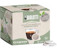 600 Cialde Filtro Carta Bialetti Miscela CREMOSO Ese 44 mm. Monodose Cremosa