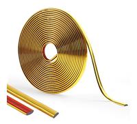 600 cm Flessibile Modanatura Lucido,Modanatura Adesiva Per Pareti Impermeabile,Morbido Boiserie Adesiva Per Pareti,Modanature Decorative Per Parete,Specchio,Soffitto,Bordo Piastrelle(8 mm-Oro)