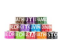 600 etichette per trasloco per casa con 3 camere da letto, 50 etichette per stanza, 12 rotoli di etichette codificate a colori. Etichetta fragile inclusa. per spostare scatole, forniture per