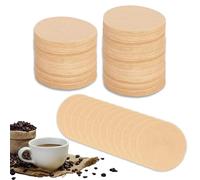 600 filtri per caffè non sbiancati, filtri da caffè rotondi da 6,4 cm, compatibili con macchine da caffè Aerobie Aeropress, filtri da caffè in carta naturale non sbiancata (marrone)