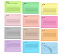 600 fogli adesivi - 10 x 7 cm to Do Liste Block, Sticky Notes, può essere utilizzato come materiale scolastico per la classe o come articolo da ufficio.
