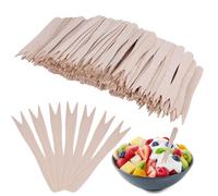 600 forchette in legno da 85 mm, mini forchette per patatine fritte, forchette in legno biologiche, usa e getta, per feste, campeggio, picnic, compleanni, negozi di dessert, matrimoni