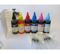 600 ML inchiostro per hp c 7280 photosmart 6 x 100 colore e 100 ml nero