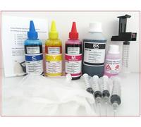 600 ml Kit ricarica cartucce canon 540 Nero 541 Colore + refill clip + accessori