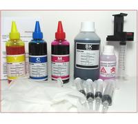 600 ml Kit ricarica cartucce HP inkjet. Hp 350 Nero 351 Colore + refill clip