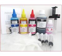 400 ml kit inchiostro compatibile per ricarica cartucce HP 300 nero e 300 colore