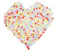 600 Pcs Perline Gioielli Sfuse Distanziatrici Rotonde Perle Massa