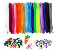 600 PCS Scovolini Colorati per Lavoretti, Strisce Pulisci Tubi Pipe, Bastoncini Decorativi in Ciniglia, Scovolini per Artigianato, per Artigianato DIY Decorazione di Progetti Artistici 20 Colori