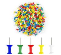 600 Pcs spilli con testa colorata, puntine per lavagna sughero, puntine colorate, puntine da muro, Puntine con testina in colori assortiti