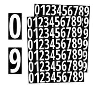 600 Pezzi, 25mm - Numeri Adesivi Grandi Impermeabile Vinile - Numeri Bianchi