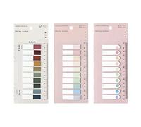 600 pezzi adesivi segnapagina, segnalibri a colori con righelli, etichette indice, note scrivibili, adesivi pad per scrapbooking
