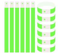 600 Pezzi Braccialetti Carta Eventi, Braccialetti Identificativi, Braccialetti Discoteca Impermeabili per Festival Feste Musicali Concerti Concorsi, 25×2cm (Verde)