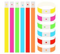 600 Pezzi Braccialetti Carta Eventi, Braccialetti Identificativi, Braccialetti Discoteca Impermeabili per Festival Feste Musicali Concerti Concorsi, 25×2cm (Colore)