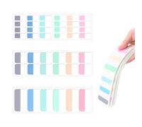 600 pezzi di carte adesive, 3 misure Morandi Colored Page Markers Tabs, cartoncini adesivi, pennarello laterale, autoadesivo, per segnare, etichettare, foglietti adesivi, raccoglitori per ufficio per