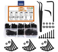 600 Pezzi di M3, Kit di Assortimento di e Bulloni In Lega di Acciaio 1504