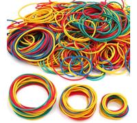 600 Pezzi Elastici 200g Elastico Elastici Ufficio Grandi Elastici Grandi Elastici Assortiti Dimensioni 25mm 38mm 50mm per Lavoro Ufficio Cucine Banca Carta Banconote