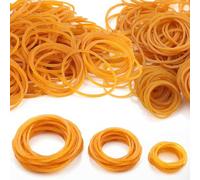 600 Pezzi Elastici Gialli Elastici Ufficio 200g Elastico Naturali Per La Casa Misto Elastico Spesso Dimensioni Assortite 25mm 38mm 50mm per Lavoro Ufficio Cucina Banca Carta Bollette