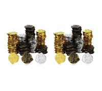 600 Pezzi Monete D' Nel Plastica Monete Pirata Monete da Gioco per Bambi9560