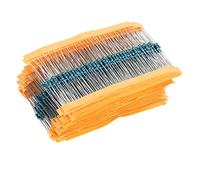 600 pezzi resistori, resistenza ad anello di colore, 1% 1/4 W resistore pack kit resistenze a film metallico, per progetti e esperimenti fai da te (10 ohm ~ 1 m ohm)