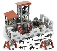 600+ pezzi Set di costruzione di modellini militari della base dell'esercito della Seconda Guerra Mondiale, giocattolo puzzle per adulti, forniture di miniature militari, set di blocchi di costruzione