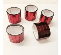 600 piastrelle adesive a specchio bordeaux, 10 mm, quadrate, a specchio, piastrelle a mosaico, accessori fai da te, specchi, piastrelle a mosaico