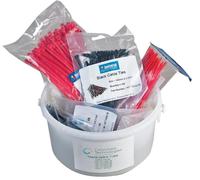 600-Piece Nylon Cavo Fascette Kit, Multicolore - PRO POWER